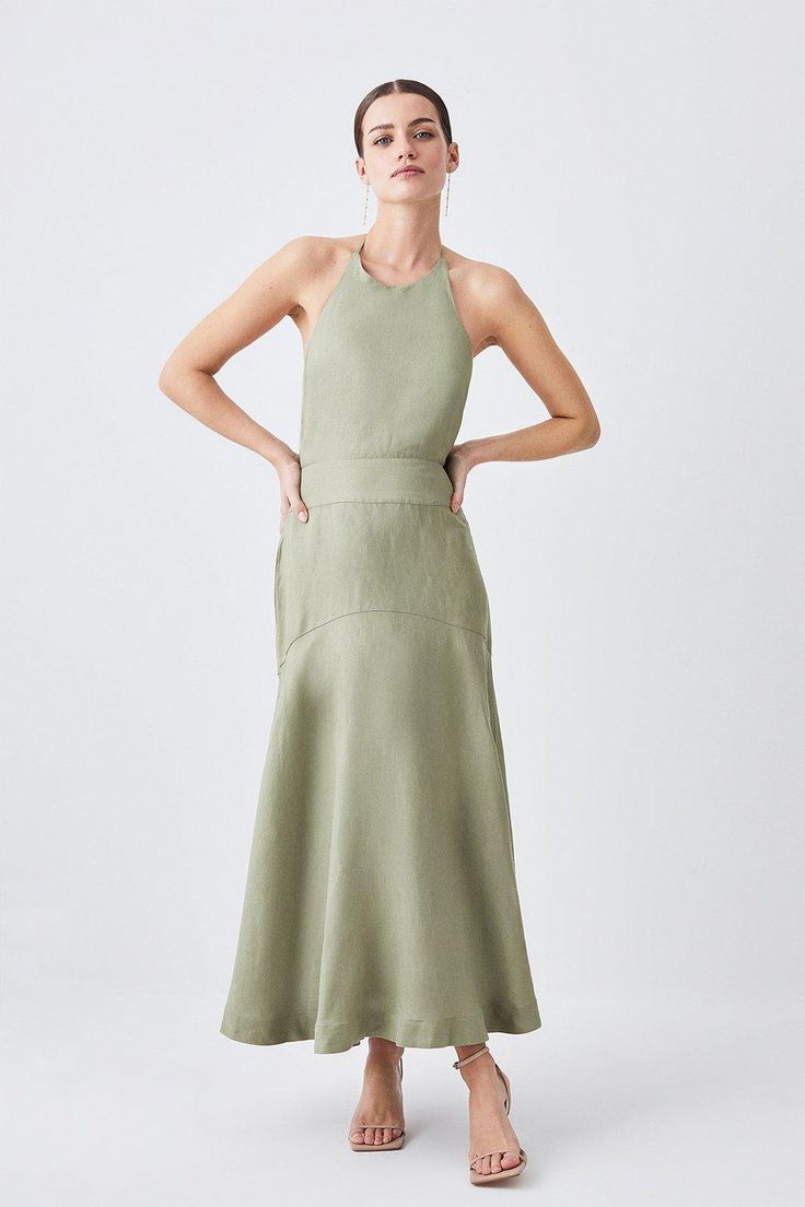 Linen Bridesmaid Dress, Latest Maxi Dresses, Maxi Dress Collection, Will You Be My Bridesmaid, Be My Bridesmaid, Karen Millen, Fashion Face, Dress Collection, Click Here