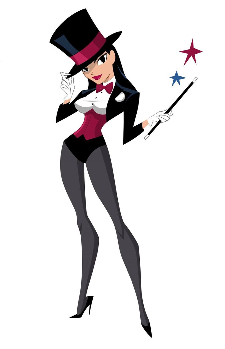 a woman dressed in black and white holding a wand