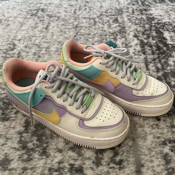 Gently Used Nike Women's Air Force 1 Shadow In 'Pale Ivory.' Size Us Women's 7. Only Worn 3-4 Times. In Almost New Condition But I Will Give It A Good Clean Before Shipping Out. I Don't Have The Box Right Now, But If I Find It I'll Be Sure To Include It. Originally Bought From Goat. Open To Offers, Message Me With Any Questions! Casual Nike Air Force 1 Multicolor Low-top, Nike Air Force 1 Purple Low-top, Nike Air Force 1 Shadow Amethyst Ash, Purple Nike Air Force 1 Sporty Sneakers, Nike Air Force 1 Purple Suede, Air Force 1 Shadow, Shoes Nike, Ivory Color, Air Force 1