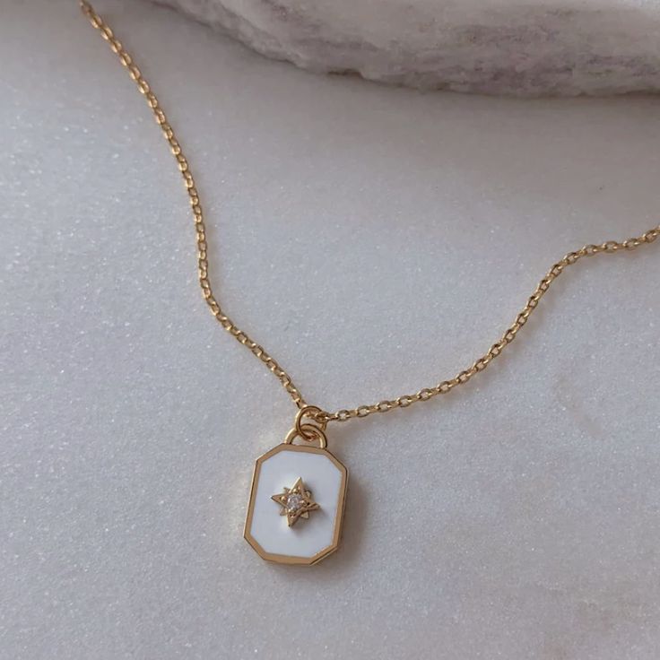 Brand New, Absolutely Gorgeous, High Quality Trendy White Star Necklace, Dainty Gold Opal Charm Necklace, Pear-shaped Opal Necklace Gift, Sweet Peeps Jewelry, Star-shaped Opal Jewelry Gift, Pear-shaped Opal Gemstone Necklace, Body Jewelry Diy, North Star Necklace, North Star