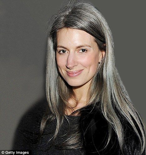 Au naturelle: Writer Sarah Harris began going 'silver' at 16 and doesn't want to hide her locks Long Grey Hair, Yasmina Rossi, Grey Hair Don't Care, Sarah Harris, Shampoo For Gray Hair, Salt And Pepper Hair, Grey Hair Inspiration, Beautiful Gray Hair, Grey Hair Styles For Women