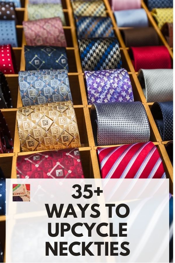 Crafts With Old Ties, Ideas For Old Ties Reuse Recycle, How To Use Old Neck Ties, Sewing Projects Using Old Ties, Neck Tie Projects Craft Ideas, Recycled Ties Crafts Ideas, What To Do With Old Neckties, Crafts From Men’s Ties, What To Do With Old Ties Ideas