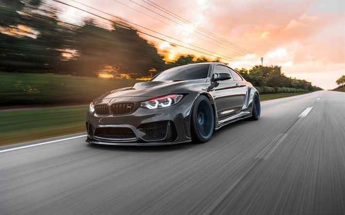 Download wallpapers F82, BMW M4, stance, motion blur, 2018 cars ...