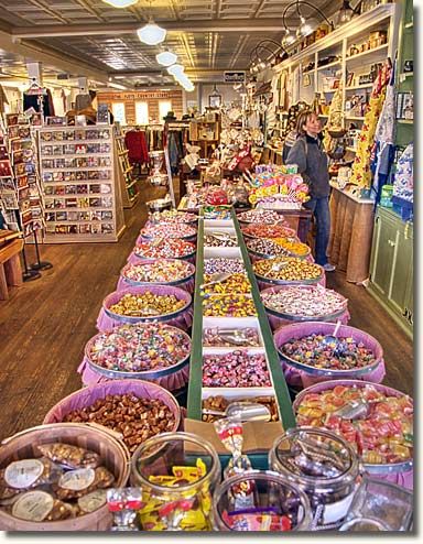 a store filled with lots of different types of candies