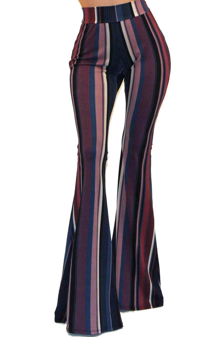 PRICES MAY VARY. This pants is one of a kind where you can't find anywhere. This pants with soild color gives effortless look and stylish. These pants will add a groovy addition to your wardrobe. Wide-legged with slim thigh fit trouser pants that flare wider as it hits the hems. Stretchy waist fabric / No elastic band. Lightweight and thin breezey material. Pair it with wedges and a white tank for a groovy retro hippie styling. This pants is one of a kind where you can't find anywhere. This pant 70s Mode, Bell Bottom Pants, Hippie Outfits, Mode Inspo, Bell Bottom, Boho Women, Mode Vintage, Girls Wear, 70s Fashion