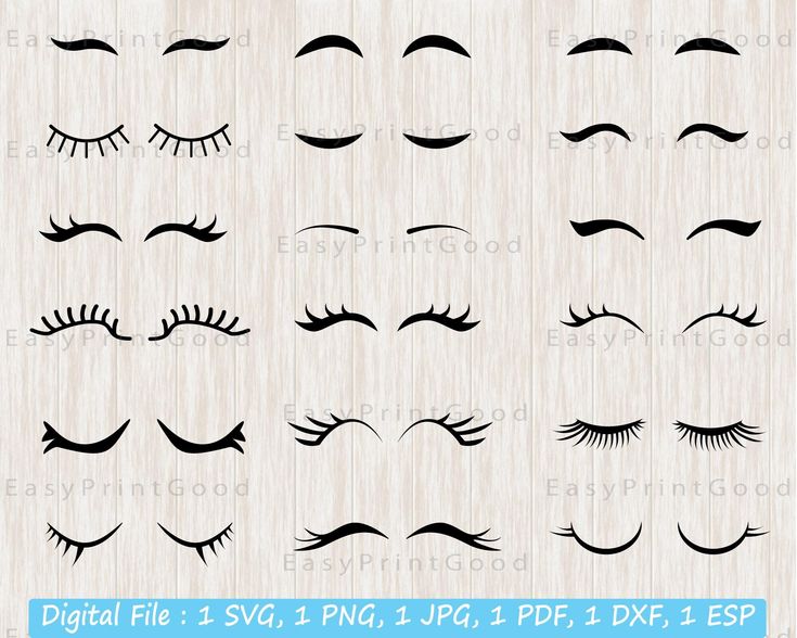 Cartoon Lashes, Cartoon Eyelashes To Draw, Lashes Clipart, Lash Extensions Cartoon, Eye Lashes Png, Eyelash Svg Cricut, How To Draw Eyelashes, False Lashes, Silhouette Cut