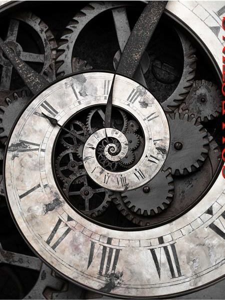 an image of a clock with gears on it