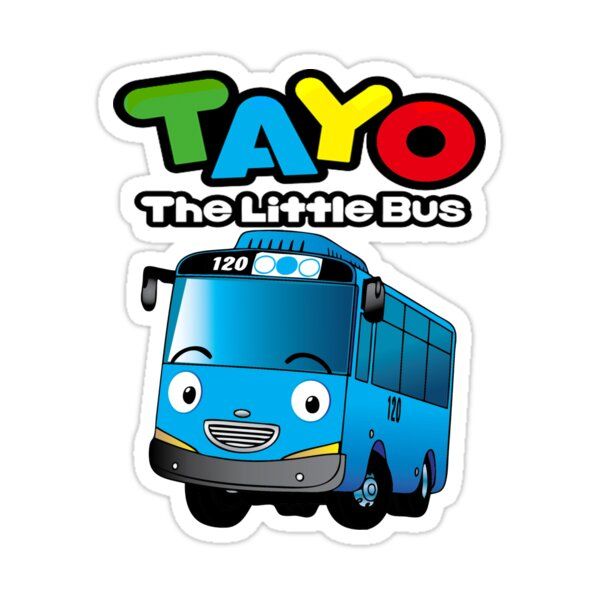 Tayo The Little Bus Sticker By Dannrysaputra In 2021 Tayo The Little Bus Little Bus Birthday Cake Topper Printable