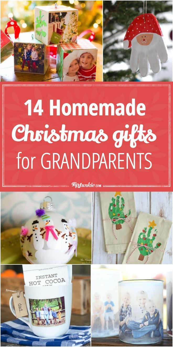 14 Homemade Christmas Gifts for Grandparents via @tipjunkie Diy Christmas Gifts For Grandparents, Homemade Gift For Grandma, Christmas Presents For Grandparents, Christmas Gifts For Grandparents, Christmas Gifts Diy Homemade, Diy Gifts For Grandma, Easy Homemade Christmas Gifts, Grandparents Christmas Gifts, Presents For Grandma