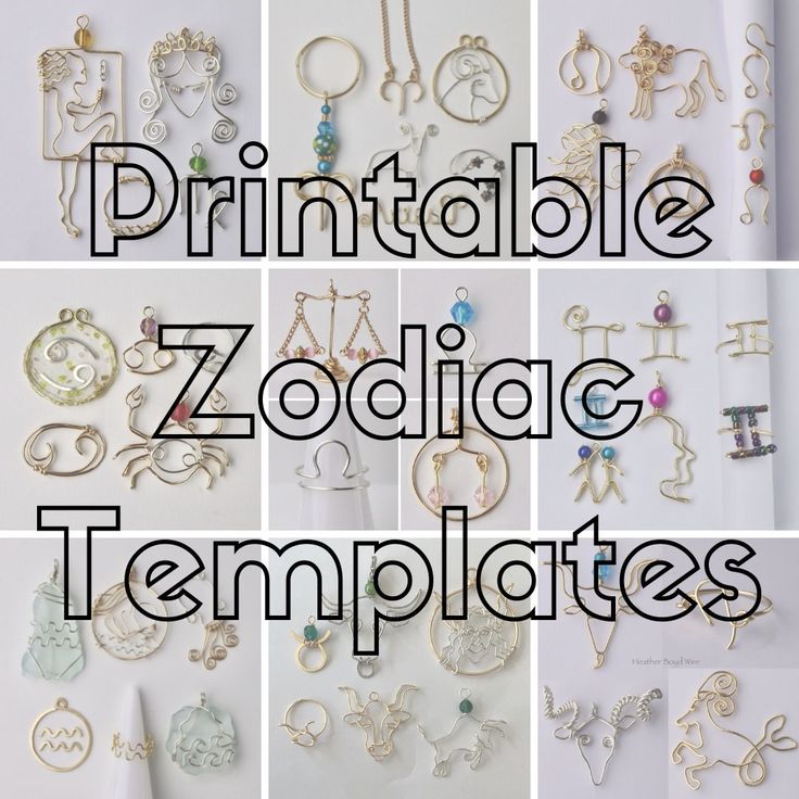 the words printable zodiacic templates are displayed in many different styles and sizes