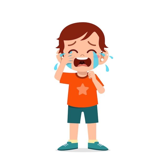 Cute little boy with crying and tantrum ... | Premium Vector #Freepik #vector #child-crying #sad-kid #angry-kid #crying Crying Cartoon, Crying Kids, Kids Playroom Furniture, School Cartoon, Boy Illustration, Kids Background, Cartoon Books, Kids Clipart, Cartoon Images