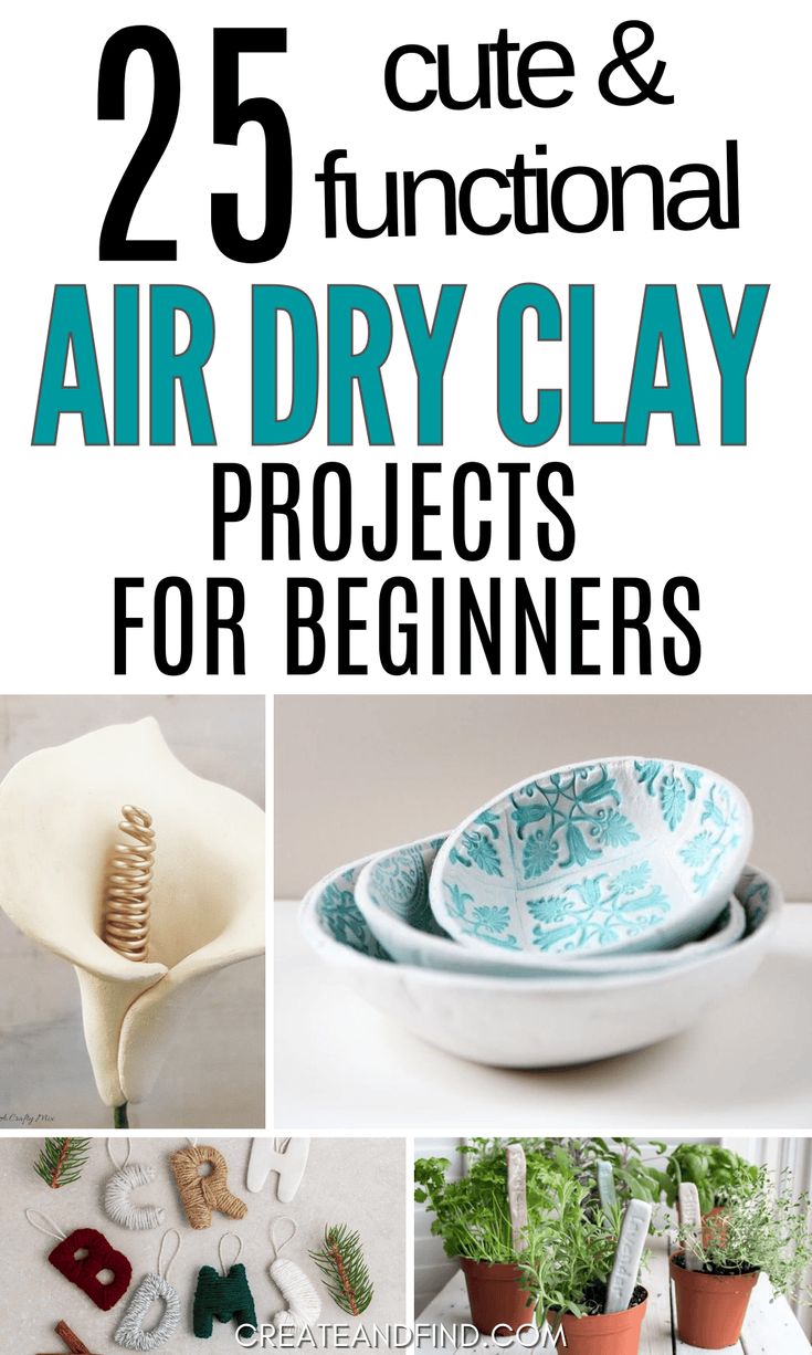 25 cute and functional air dry clay projects for beginners