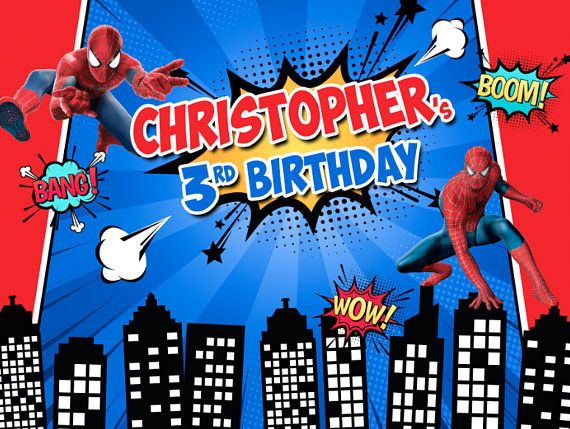 happy birthday spiderman theme