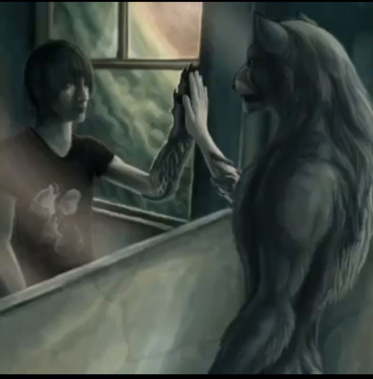 a man standing in front of a window next to a giant gorilla and another person