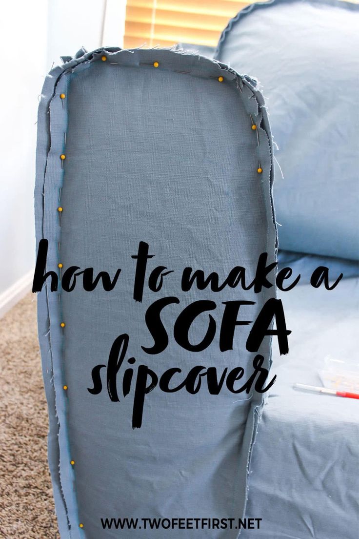 how to make a sofa slip cover