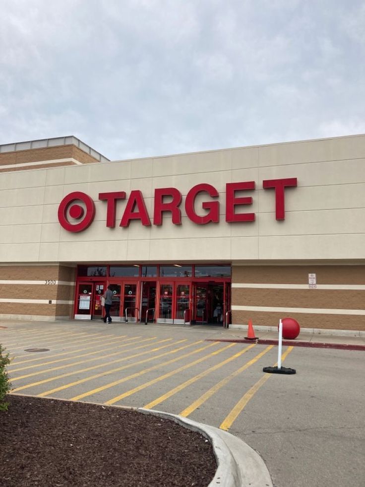 a target store with the front entrance open