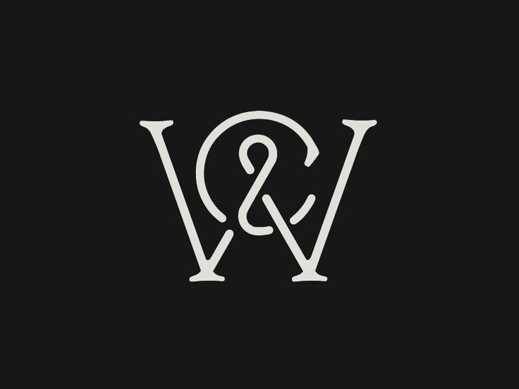 the letter w and v is made up of two letters, one in white on black