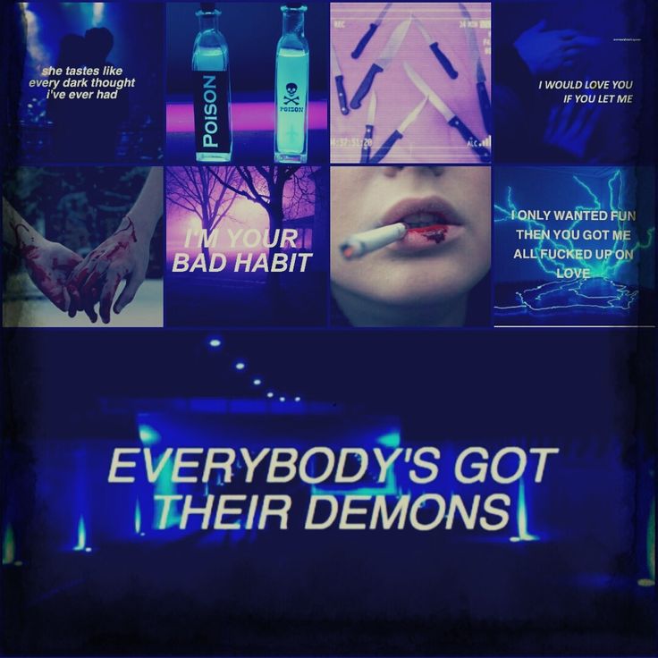 there is a poster that says everybody's got their demons