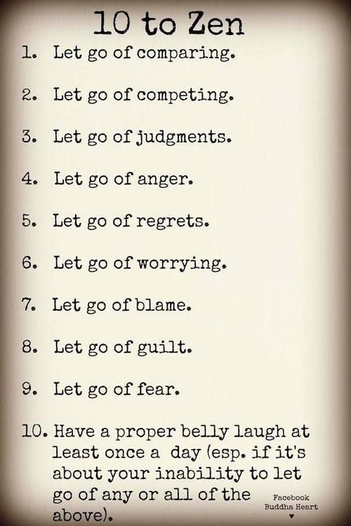 10 to Zen. 9 Things to let go of and one to add for a #peaceful life. Yoga Exercises, Morning Yoga, Open Book, Simple Living, Yoga Inspiration, Good Advice, The Words, Inner Peace, Great Quotes