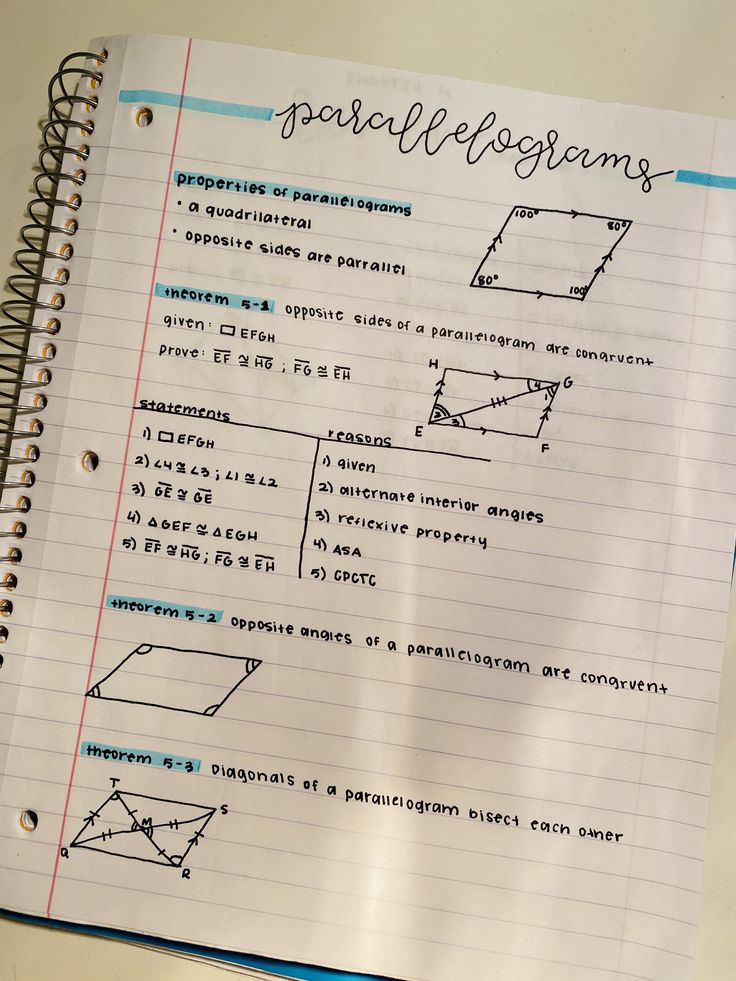 a notebook with some writing on it and an image of a rectanglel diagram