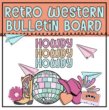 an advertisement for the retro western bulletin board, featuring various items from around the world