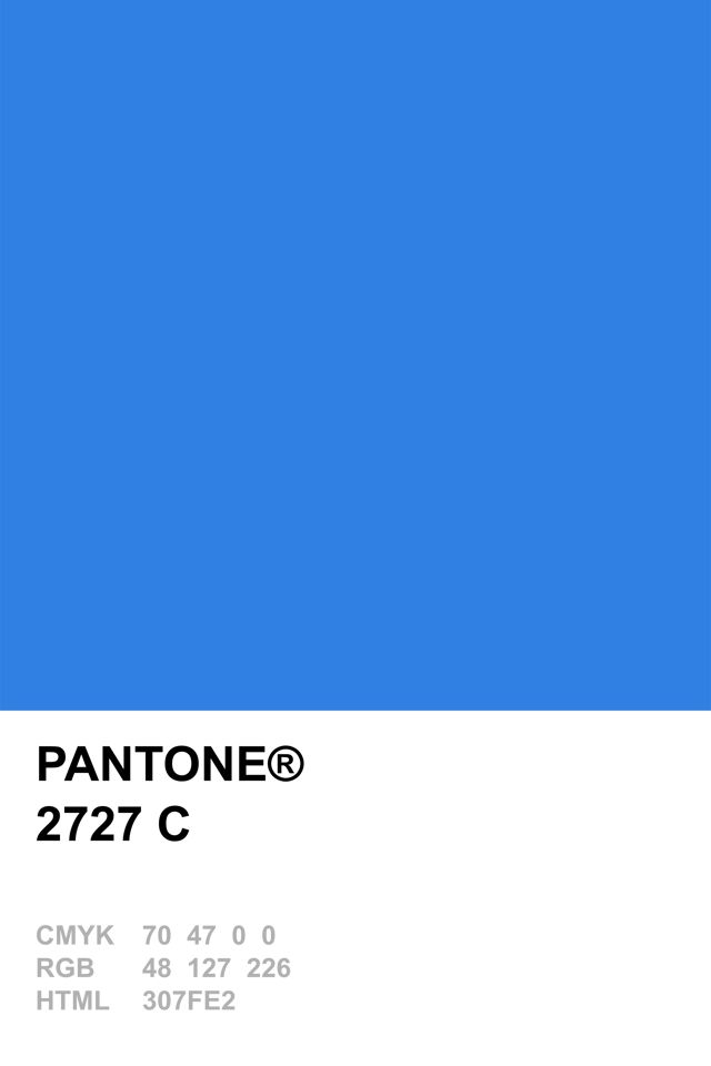 the pantone blue color is shown in this image