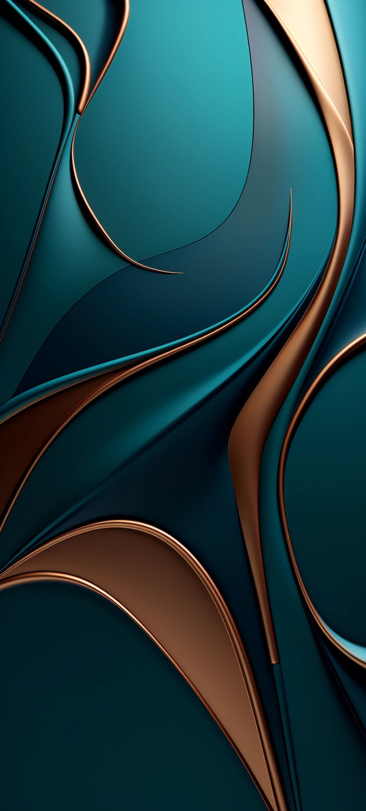 an abstract blue and gold background with curves