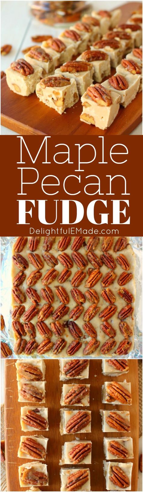 maple pecan fudge is an easy and delicious dessert