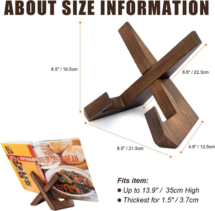 the wooden cross is shown with information about it