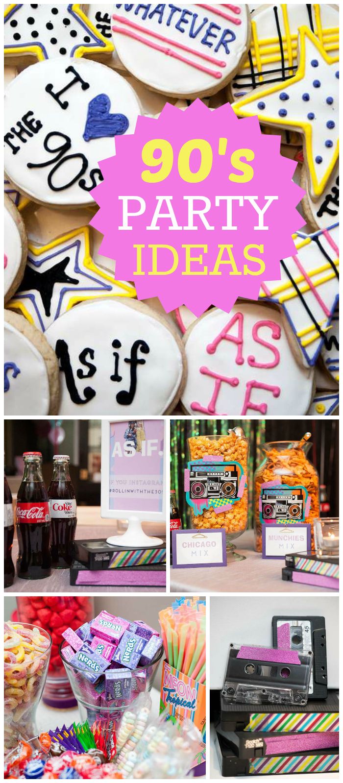 a collage of photos with the words 50's party ideas on it and some cookies