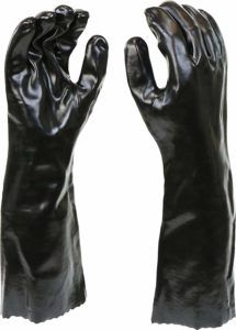 Pair of PVC Coated Chemical Resistant Gloves – $2.99! + free add on shipping Hazmat Suit Costume, Biohazard Symbol, Gauntlet Gloves, Hazmat Suit, Safety Gloves, West Chester, Disposable Gloves, Pvc Coat, Work Safety