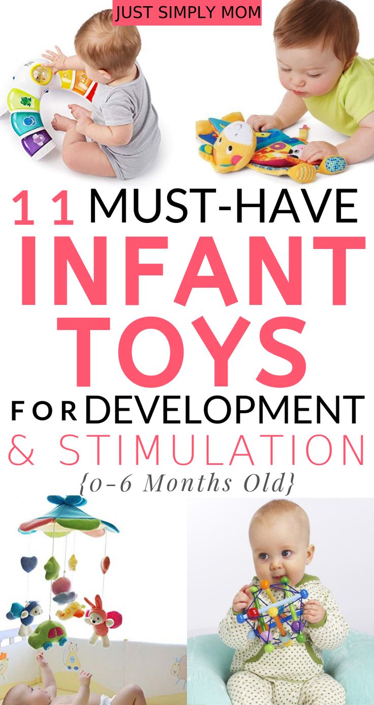 two babys playing with toys and the words, must have developmental toys for your one - year - old