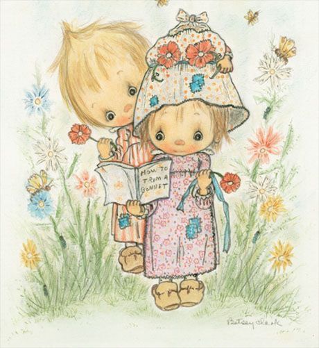 Betsy Clark, Hallmark Greeting Cards, Clark Art, Childhood Memories 70s, Sarah Kay, Hallmark Cards, Holly Hobbie, Vintage Memory, Retro Designs