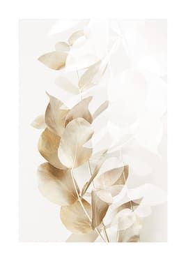 an abstract photograph of leaves on a white background