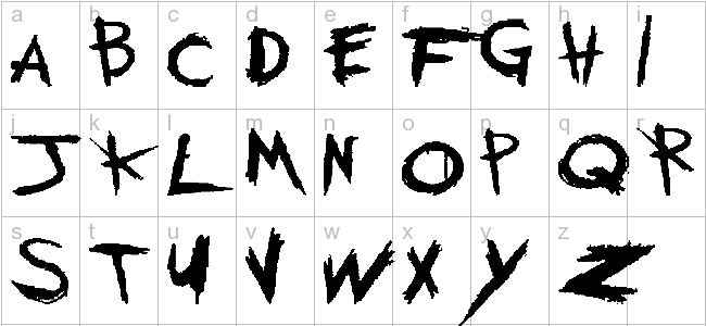 some type of graffiti font that is black and white with the letters in different styles