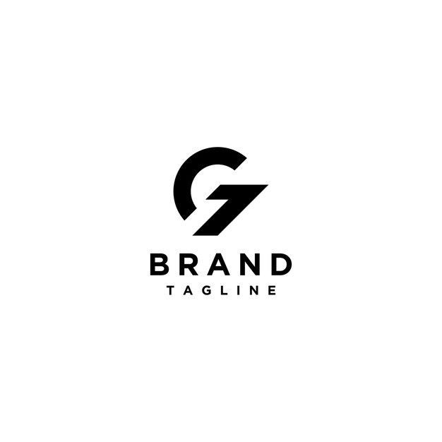 the logo for brand tagline, which is designed to look like a letter g