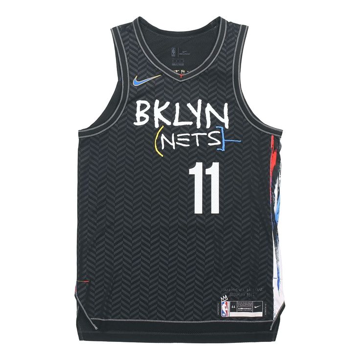 Nike NBA Basketball Sports Jersey Vest AU Player Edition Brooklyn Nets Kyrie Irving 11 Black CN1572-012 (Men's/No. 11) Brooklyn Nets Jersey, Nets Jersey, Jersey Ideas, Gary Payton, Arsenal Jersey, Jason Kidd, Jordan Jersey, Kevin Garnett, Jersey Basketball