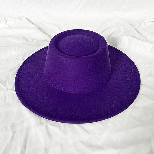 Category:Hats; Embellishment:Pure Color; Gender:Men's; Quantity:1 PC; Style:Simple; Hats Category:Fedora Hat; Occasion:Formal,Wedding,Cocktail,Royal Astcot; Material:Wool Acrylic; Front page:WE; Shipping Weight:0.2; Listing Date:03/14/2023 Findlay Hats, Wedding Party Accessories, Purple Hats, Kentucky Derby Hat, Derby Hat, Wedding Cocktail, Wedding Cocktails, African Dresses For Women, Derby Hats