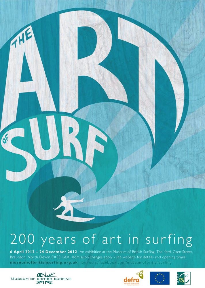 an advertisement for the art surf festival