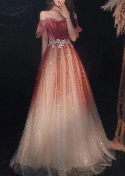 Goodwill Prom Dresses, Sunset Dress Gowns, Goddess Oc, Extravagant Dresses, Gowns Elegant, Prom Inspo, 파티 드레스, Prom Dress Inspiration, Cute Prom Dresses