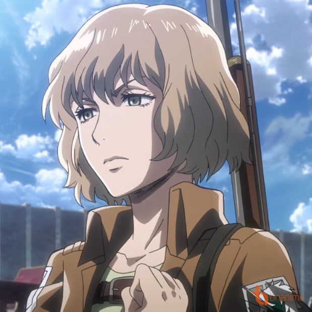 Hitch Dreyse (Attack on Titan) Hitch Dreyse, Connie Springer, Aot Characters, Attack On Titan Season, Superhero Wallpaper, Game Costumes, Character Design Animation, Attack On Titan Anime, Hunter X Hunter