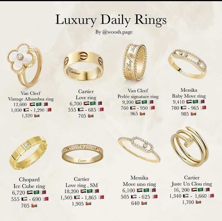 Luxury Daily Ring Guides | Ring Guide for Women | Ring ideas | Jewelry Expensive Looking Jewelry, Cartier Love Ring With Engagement Ring, Must Have Jewelry Pieces, Van Cleef Ring, Cartier Engagement Ring, Capsule Wardrobe Jewelry, Cartier Jewellery, Cartier Love Ring, Jewelry Knowledge