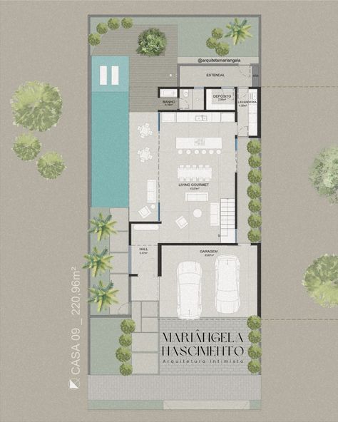 🔸Terreno 12x25  🔸Sobrado com 220,96m²   Programa de necessidades:   🔸Térreo  ✅️ Garagem 2 carros  ✅ Living Gourmet  ✅️ Varanda  ✅️ Banho casa e piscina  ✅️ Lavanderia  ✅️ Depósito  🔸Superior  ✅️ Escritório ✅️ Cinema ✅️ 2 Dormitórios ✅️ Banho  ✅️ Suíte Master  ✅️ Sacadas  O que achou? #casa #sobrado #projeto #anteprojeto #plantapronta #desafio #desafioreels #desafioarquitetura #plantas #layout #construção #plantaarquitetonica #arquitetamariangela 9/30 Swimming Pool Plan, Architecture Model House, Villa Design, Home Design Plans, Architecture Model, Swimming Pools, House Plans, Floor Plans, Dream House