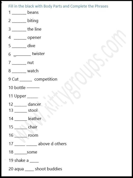 the words in this worksheet are very difficult to read