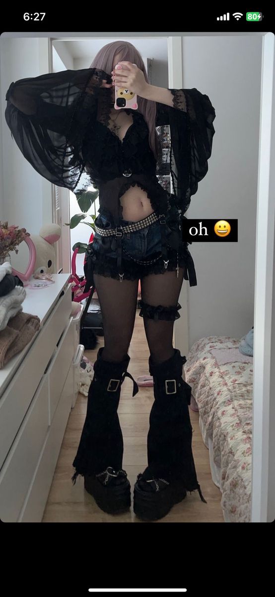 Cute Goth Outfits, Trashy Outfits, Alt Outfits, Alt Fashion, Swaggy Outfits, Goth Outfits, Alternative Outfits, Really Cute Outfits, Rave Outfits