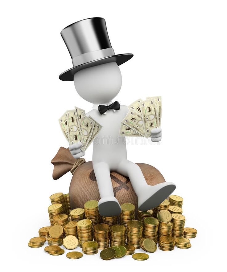 a man sitting on top of a pile of money wearing a hat and bow tie