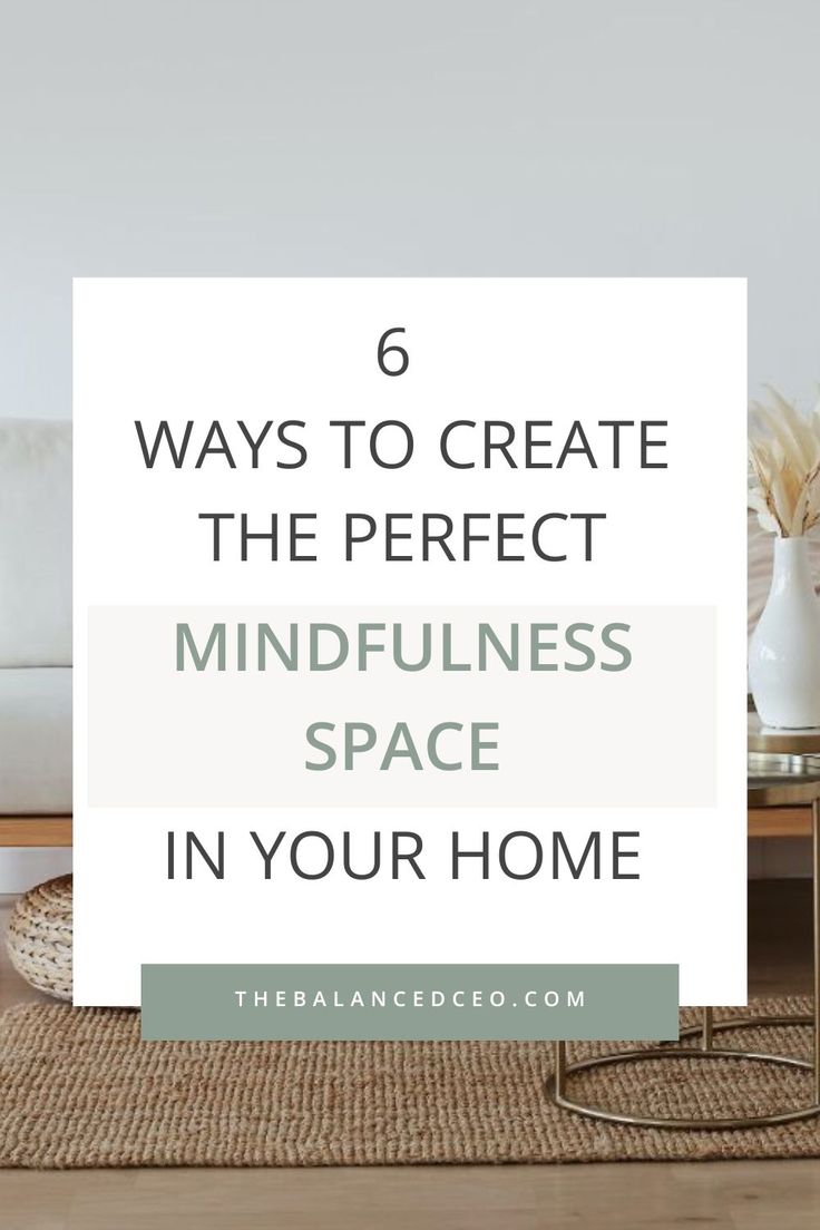 Creating the perfect mindfulness space in your home impacts other areas of your life. Daily practice keeps you mentally and physically healthier, preparing you to handle the stress of living. Here are six tips for creating the perfect mindfulness space in your home.  via @thebalancedceo Mindfulness Space, Outdoor Meditation Space, Outdoor Meditation, Take Care Of Your Mind, Mindful Breathing, Living Aesthetic, Solfeggio Frequencies, Meditation Corner, Simple Object