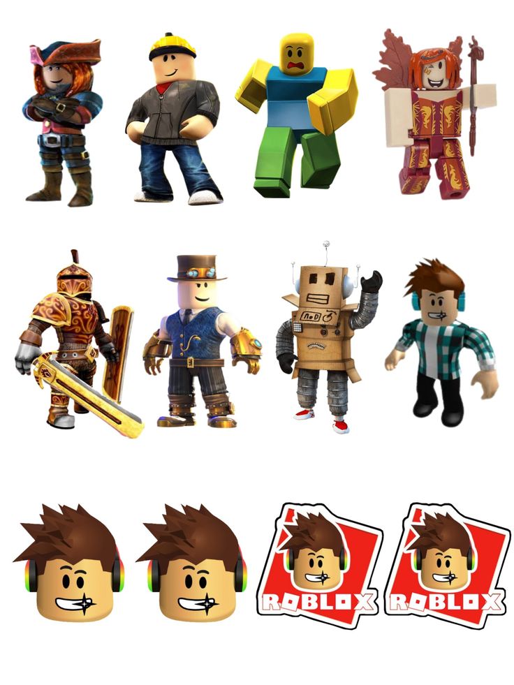 several different types of toy figurines are shown in this image with the same character