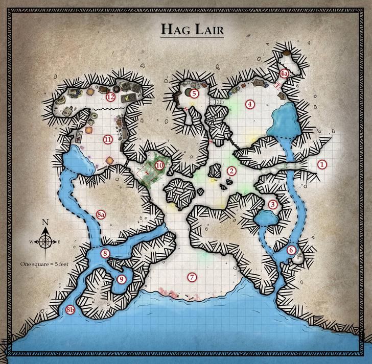 the map for hag lair