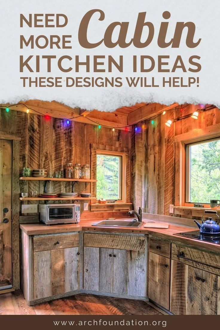 a kitchen with wooden cabinets and lights on the ceiling is featured in an article about how to